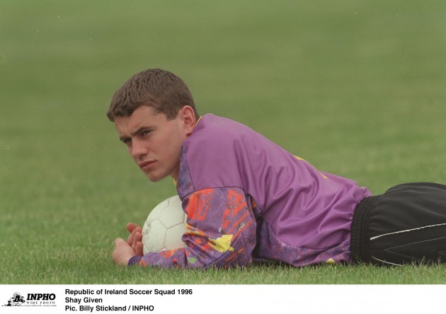 Shay Given Republic of Ireland Soccer Squad 1996