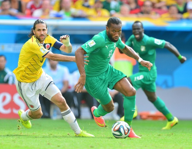 Football - FIFA World Cup 2014 - Group C - Colombia v Ivory Coast - Estadio Nacional Brasilia