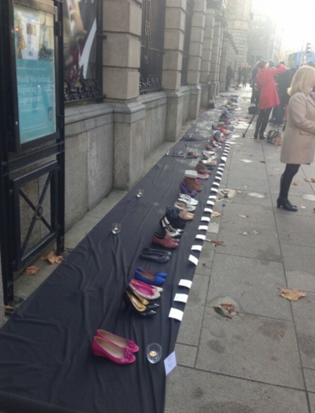 rows of shoes