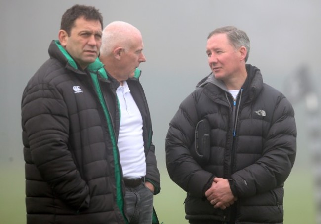 David Nucifora, Mick Kearney and Jim Gavin at training