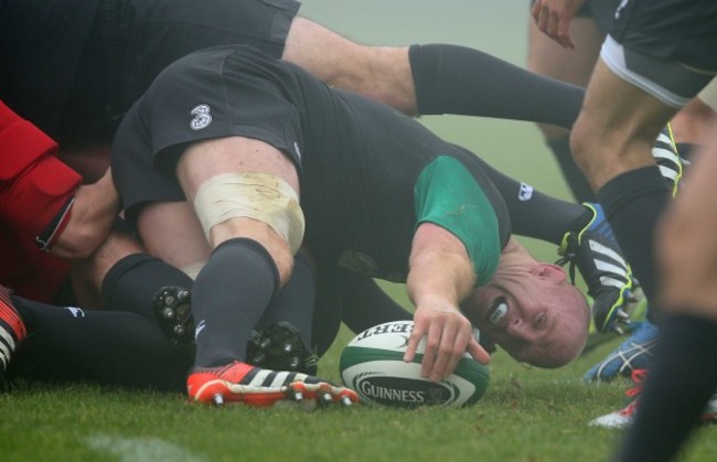 Paul O'Connell during training