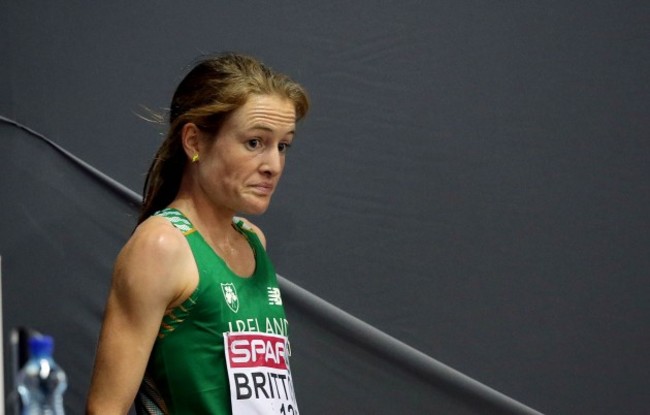 Fionnuala Britton after running in the Women's 10,000m Final