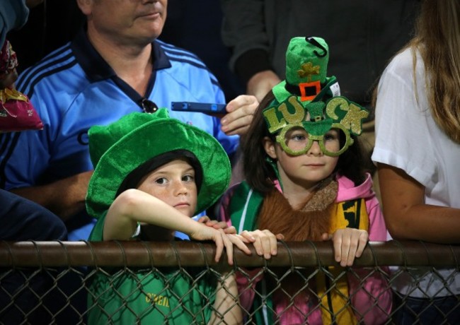 Young Ireland supporters at the game