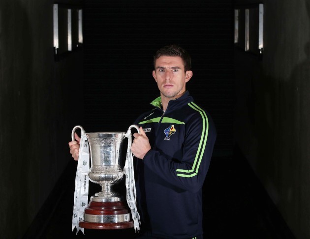 Colm Begley with the Cormac McAnallen cup