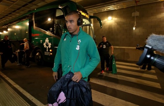 Simon Zebo arrives