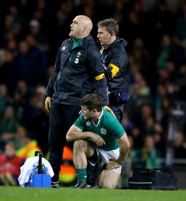 Gordon D'Arcy injured