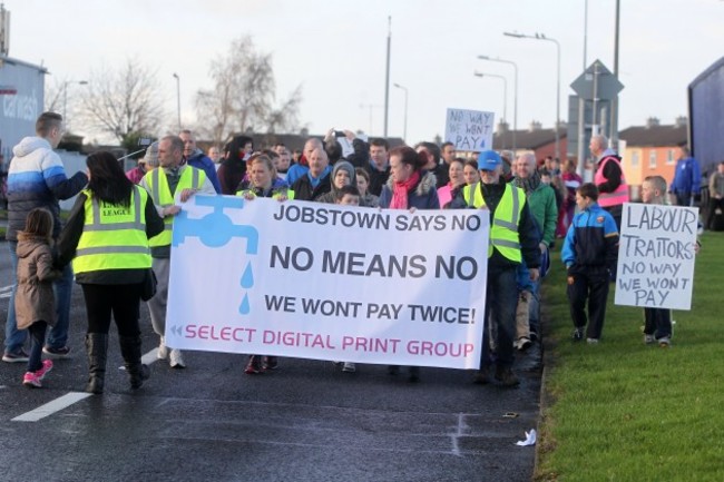 Water Protest - Jobstown. Pictured the