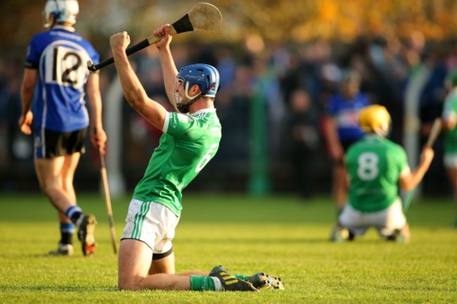 Philip O'Loughlin celebrates after the final whistle