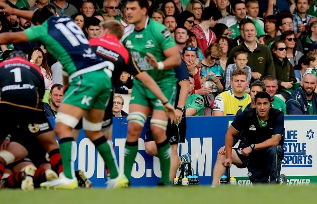 Mils Muliaina looks on