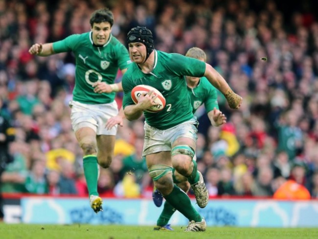 Sean O'Brien in action against Wales
