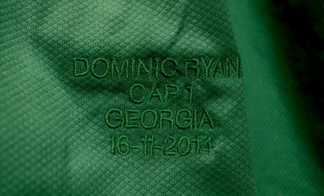 A general view of Dominic Ryan's jersey