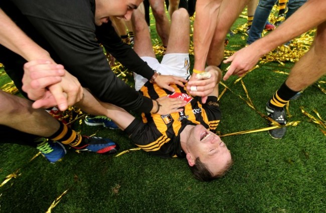 JJ Delaney pulls up with cramp ahead of the celebrations