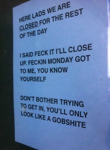 Brilliant! Monday got to someone today.. Spotted