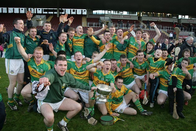 Gort players celebrate winning the Galway County final