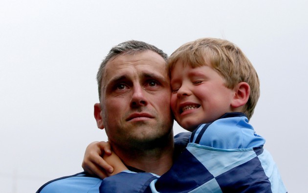 Alan Brogan with his son Jamie after the game