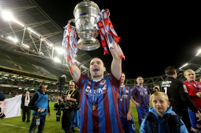 Christy Fagan celebrates with The FAI Ford Cup