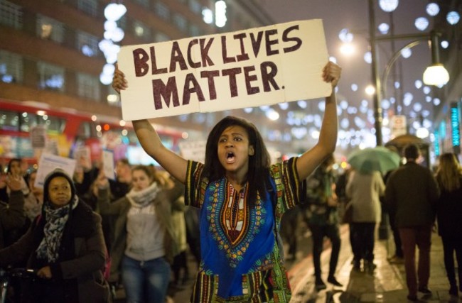 Ferguson shooting protest - London