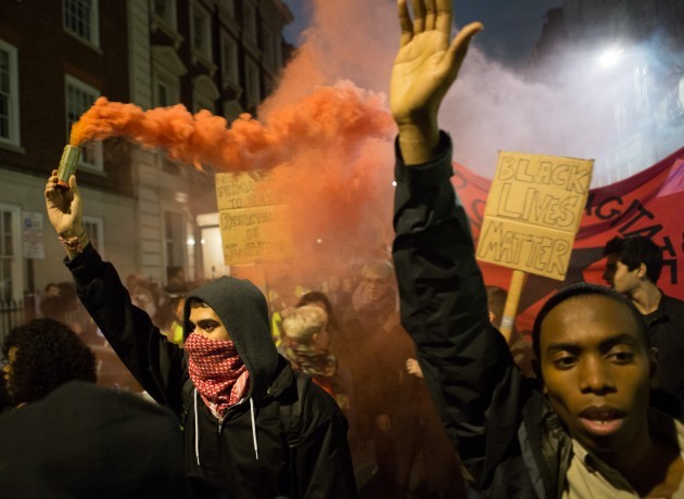 Ferguson shooting protest - London