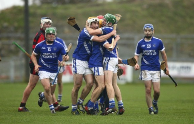 Cratloe players celebrate at full time