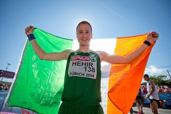 Ireland's Sean Hehir after finishing 20th in the Men's Marathon