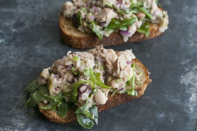 Food Healthy Tuna Bruschetta