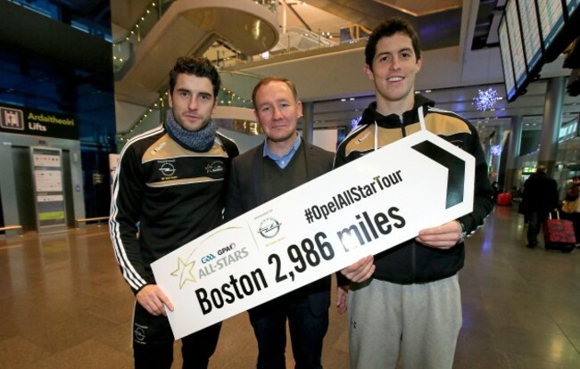 Bernard Brogan and Rory O'Carroll with Jim Gavin 27/11/2014