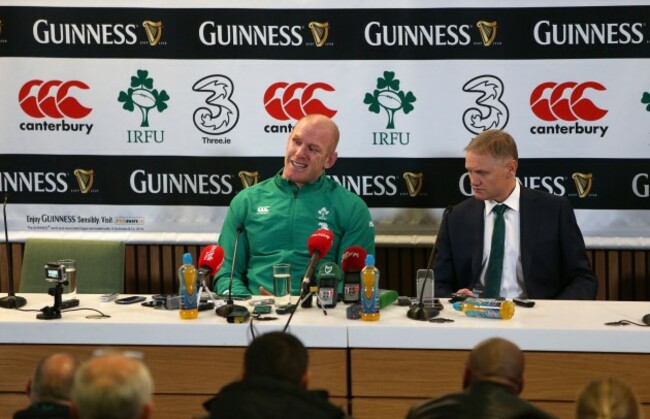 Paul O'Connell and Joe Schmidt