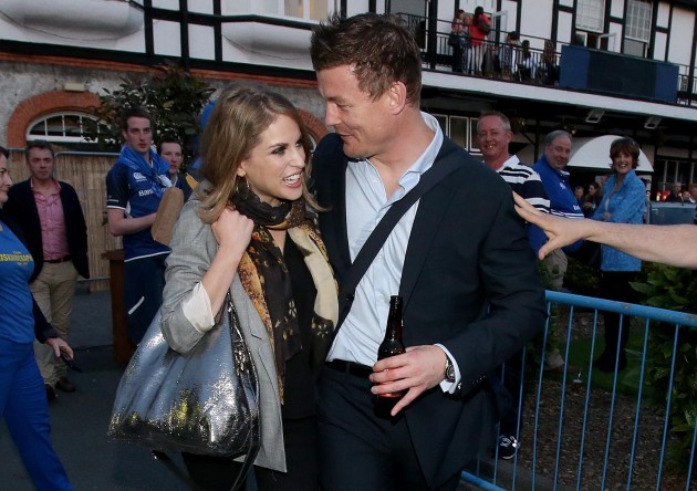 Brian O'Driscoll with his wife Amy Huberman