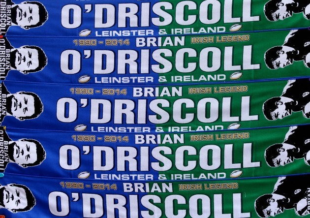 General view of Brian O'Driscoll scarfs