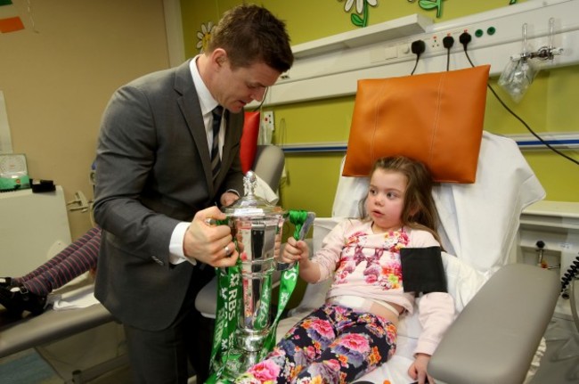 Amber O'Rourke with Brian O'Driscoll