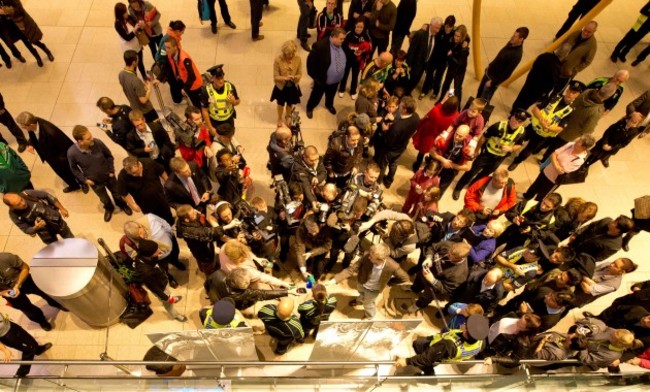 Katie Taylor is interviewed in Dublin Airport after winning a fifth lightweight title at the AIBA World Women&Otilde;s Elite Championships