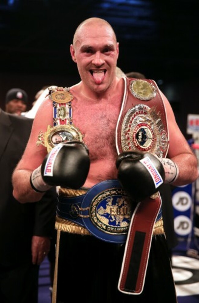 Boxing - BBBofC and EBU Heavyweight Title - Dereck Chisora v Tyson Fury - ExCel Arena
