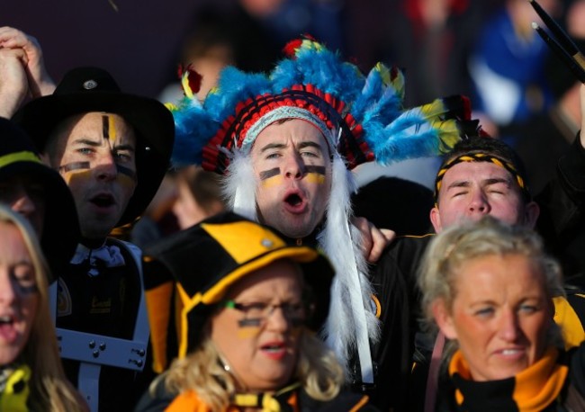 Austin Stacks supporters arrive at the ground