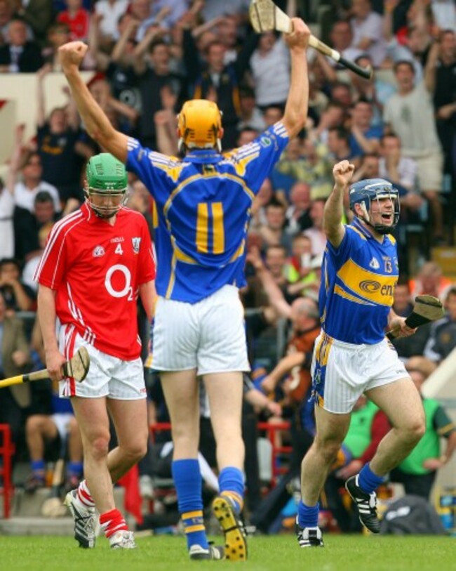 Eoin Kelly celebrates scoring a point