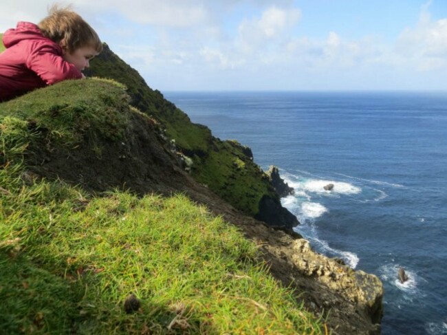 Photo 3 - Sam at the Cliffs - Winner Junior Category