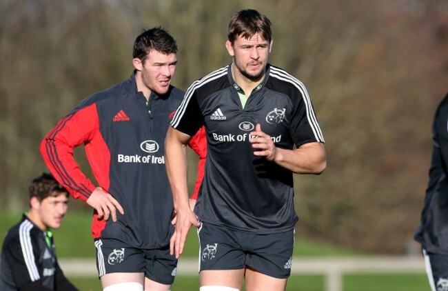 Peter O'Mahony and Dave Foley