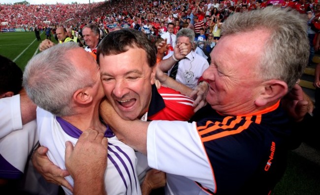 Jimmy Barry Murphy celebrates after the game