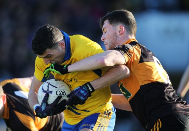 Conor Jordan tackles Shane Ryan