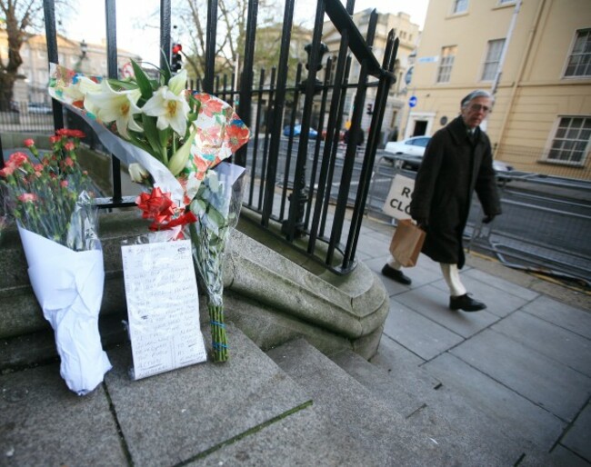 Flowers laid for homeless man found dea