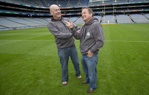 Anthony Daly congratulates Davy Fitzgerald 31/7/2013
