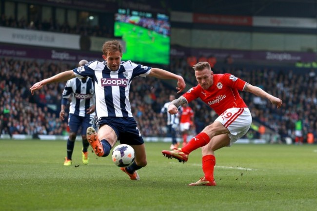 Soccer - Barclays Premier League - West Bromwich Albion v Cardiff City - The Hawthorns