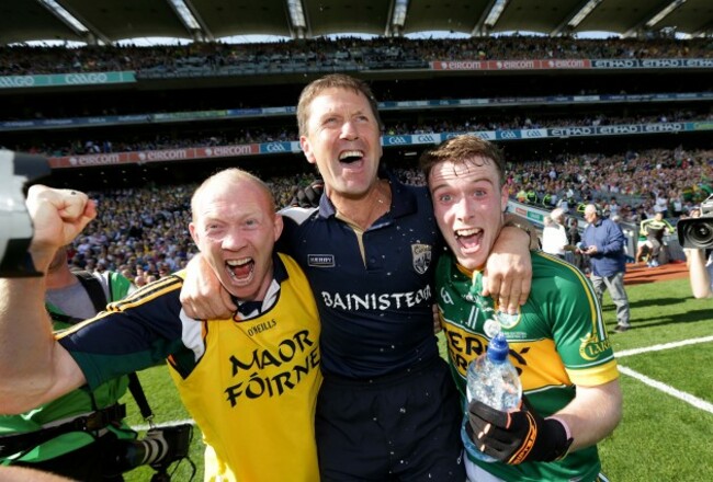 Alan O'Sulivan, manager Jack O'Connor and Brian Rayel