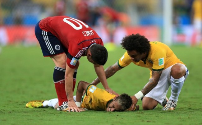 Soccer - FIFA World Cup 2014 - Quarter Final - Brazil v Colombia - Estadio Castelao