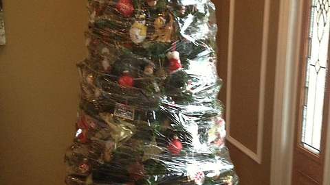 Screw it, this is how we're taking down our fake Christmas tree this year