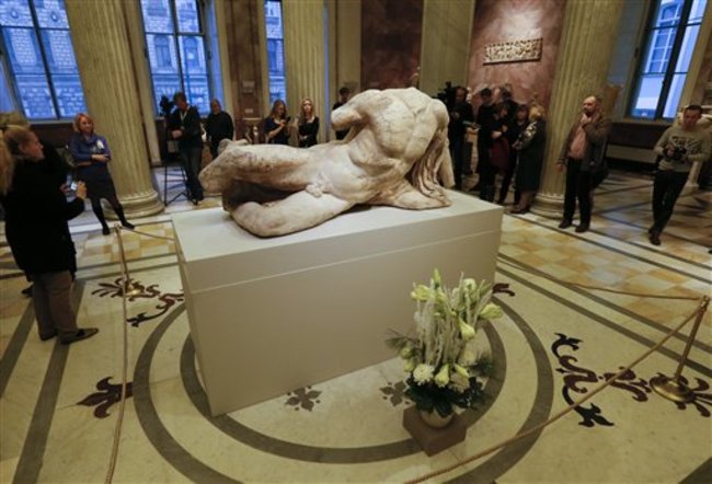 APTOPIX Russia Contested Sculptures