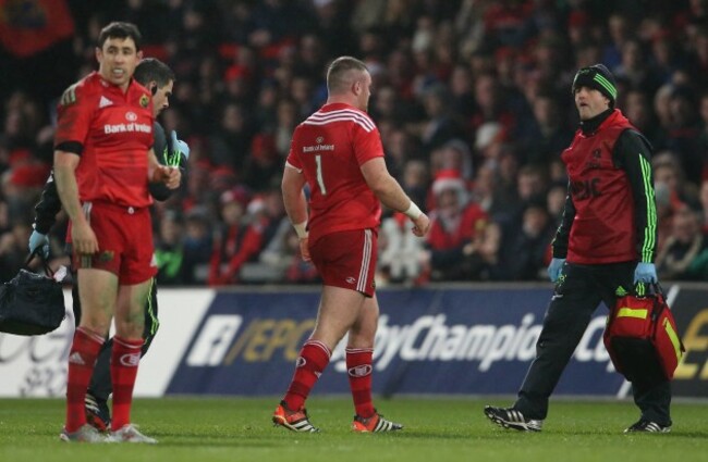 Dave Kilcoyne leaves the pitch