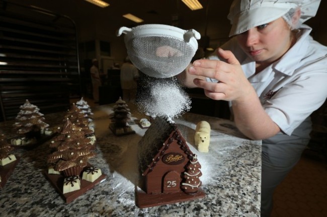 Christmas preparations at Bettys