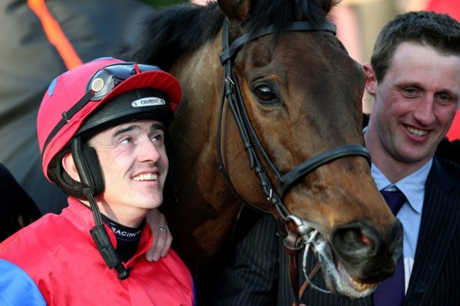 Ruby Walsh celebrates winning on Queveg 11/3/2014