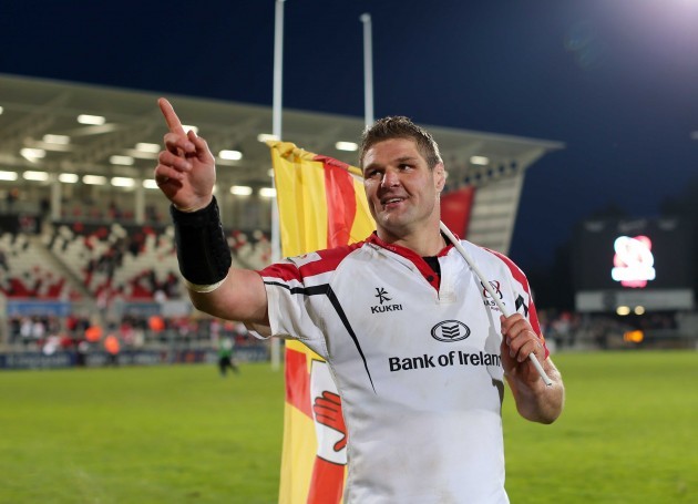 Johann Muller says farewell to the fans at Ravenhill
