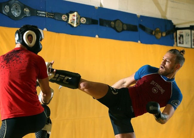 Conor McGregor sparring 12/8/2014